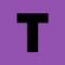 Cinta de etiquetas compatible Brother Btag-F31 negro sobre morado 12mm