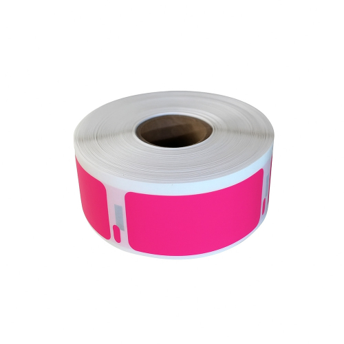 Etiquetas compatibles Dymo 11352, color rosa, 25 x 54 mm, 500 etiquetas.
