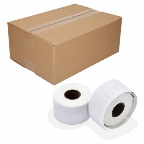 10 rollos de etiquetas compatibles con Dymo 99018, 38 x 190 mm, 110 etiquetas