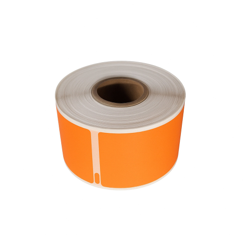 Etiquetas compatibles con Dymo 99010, color naranja, 28 x 89 mm, 260 etiquetas.