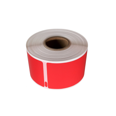 Etiquetas compatibles Dymo 99012 rojas