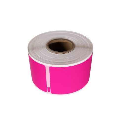 Etiquetas compatibles Dymo 99012, color rosa, 36 x 89 mm, 260 etiquetas.