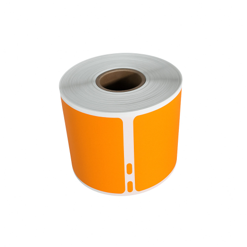 Etiquetas compatibles Dymo 99014, color naranja, 101 x 54 mm, 220 etiquetas.