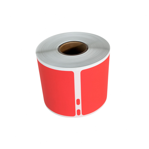 Etiquetas compatibles Dymo 99014, rojas, 101 x 54 mm, 220 etiquetas.