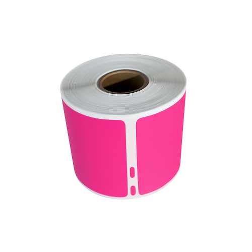 Etiquetas compatibles Dymo 99014, color rosa, 101 x 54 mm, 220 etiquetas.