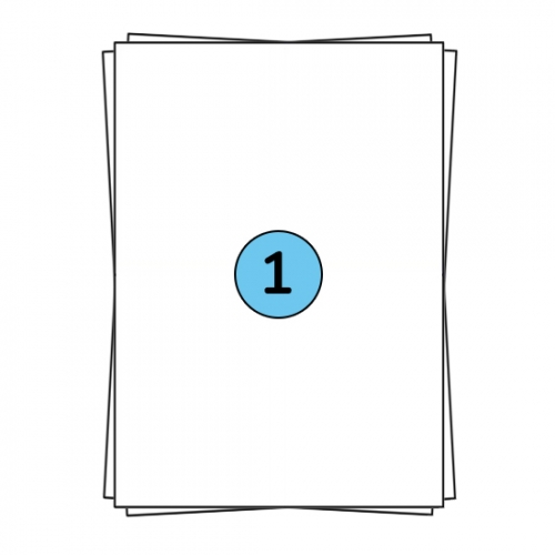 Hojas de pegatinas A4 de 210 x 297 mm, 100 etiquetas