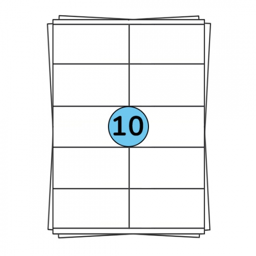 Hojas de pegatinas A4 de 105 x 57 mm, 1000 etiquetas