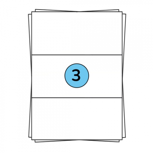 Hojas de pegatinas A4 de 210 x 99 mm, 300 etiquetas