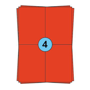 Hojas de pegatinas A4