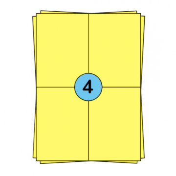 Hojas de pegatinas A4