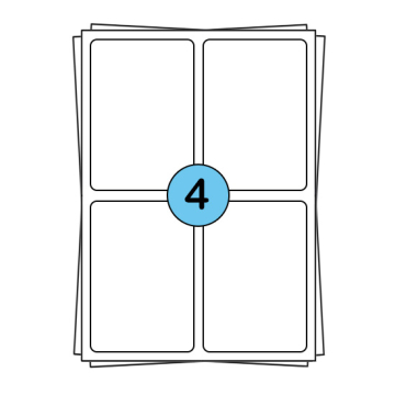 Hojas de pegatinas A4