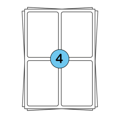 Hojas de pegatinas A4