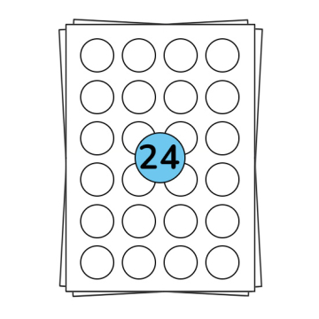 Hojas de pegatinas A4