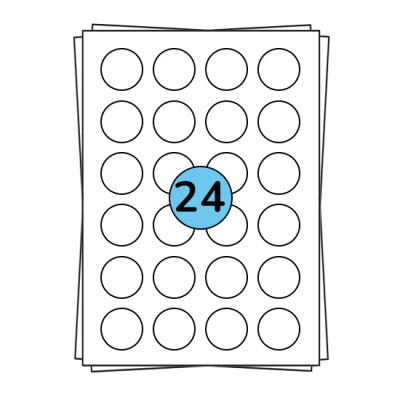 Hojas de pegatinas A4