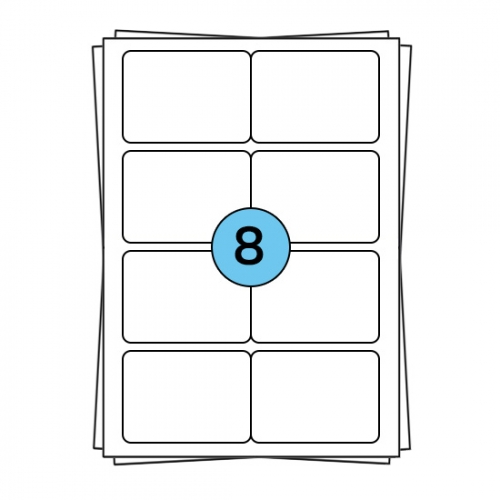 Hojas de pegatinas A4 de 99 x 68 mm, 800 etiquetas