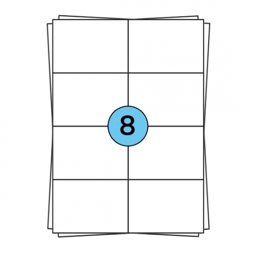 Hojas de pegatinas A4 de 105 x 74 mm, 800 etiquetas
