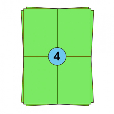 Hojas de pegatinas A4