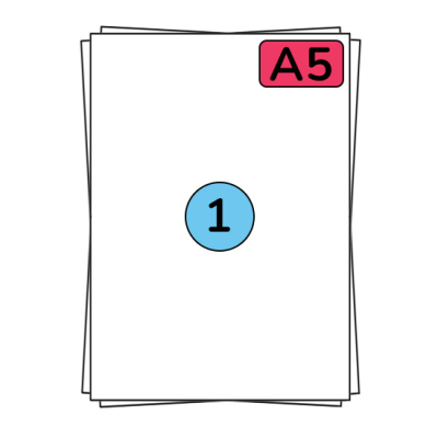 Hojas de pegatinas A5