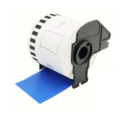 Etiquetas compatibles Brother DK-22205 azules