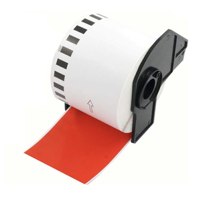 Etiquetas compatibles Brother DK-22205 rojas