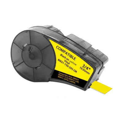Cinta de letras compatible con Brady M21-750-595-YL