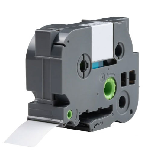 Cinta de papel compatible con Brother TZe-252, roja sobre blanco, 24 mm