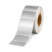 Etiquetas térmicas 51 x 25 mm plástico 2580 etiquetas transferencia térmica, plata