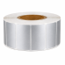 Etiquetas térmicas 51 x 25 mm plástico 2580 etiquetas transferencia térmica, plata