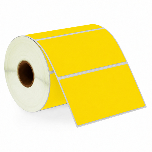 Etiquetas compatibles con Zebra amarillas, 102 x 50 mm, 1300 etiquetas